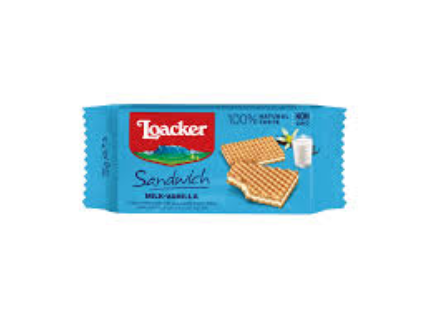 LOACKER SANDWICH WAFERS MILK VANILLA 75G